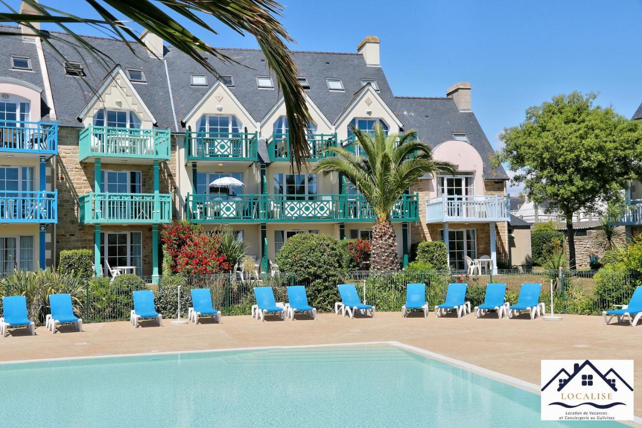 Au Guilvinec Seaside Retreat: Oceanview Comfort with Pool and Garden Exterior photo
